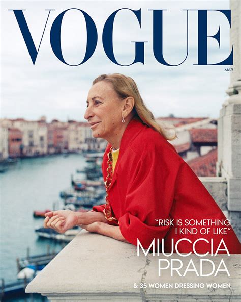 vogue magazine miuccia prada|miuccia prada views.